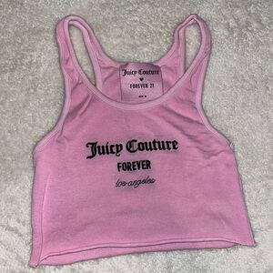 Juicy Couture x F21 limited edition crop tank